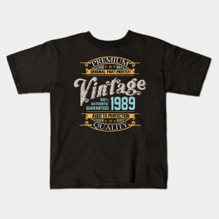 Premium Quality original part (mostly) vintage 1989 Kids T-Shirt